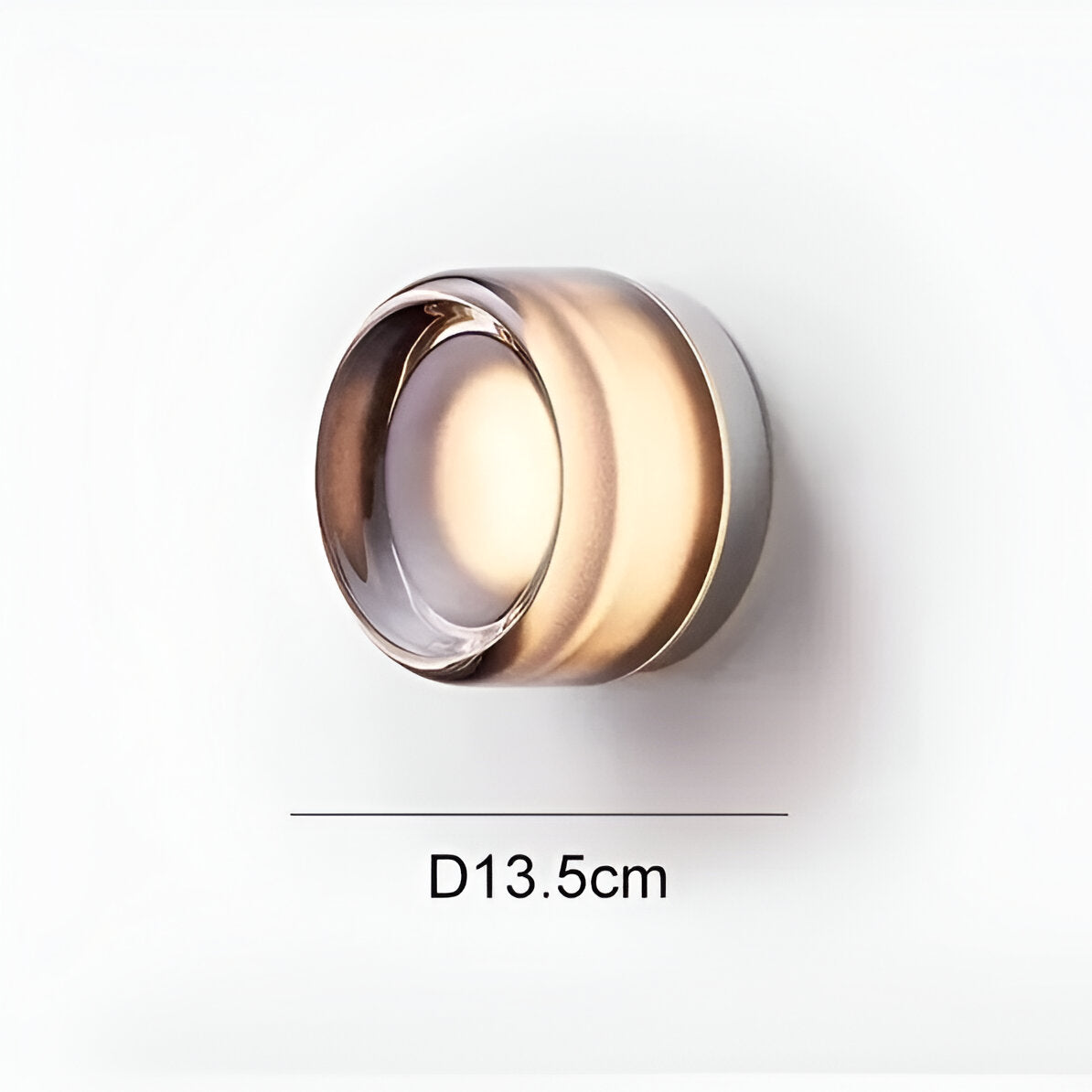 Nordisk Luminous Væglampe | Moderne Akryl Design | 3000K Varmt Hvidt LED Lys | Automatisk Sensor | Energibesparende 0,6W | Robust Aluminiumramme | Fås i Røggrå, Hvid, Amber | >50.000 Timer Brug