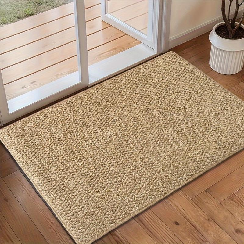 EcoWeave dørmåtte | Naturlig stil jute-look | Slidstærk polypropylen | Maskinvaskbar | Perfekt til entré
