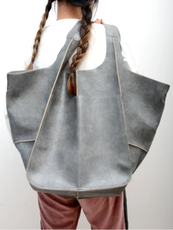 Maxine sommertrendy stor taske | Retrostil i PU-læder | 9 farver | Rummelig og funktionel