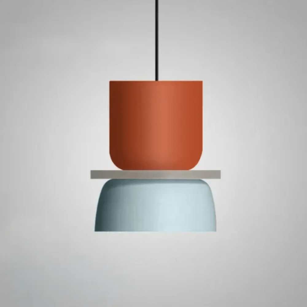 Lille LED | Farverig Loftslampe | Akryl og Jern | Minimalistisk Design | Multifarvet | Økonomisk Belysning | Nem Installation | Moderne Indretning