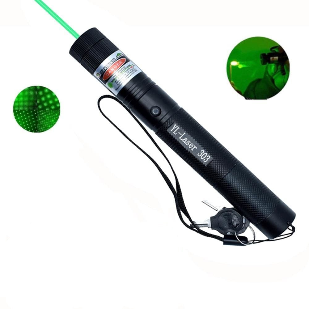 Lampe laser verte | Portée 5000m | Lampe de poche tactique pour usage extérieur | Étanche et résistant aux chocs