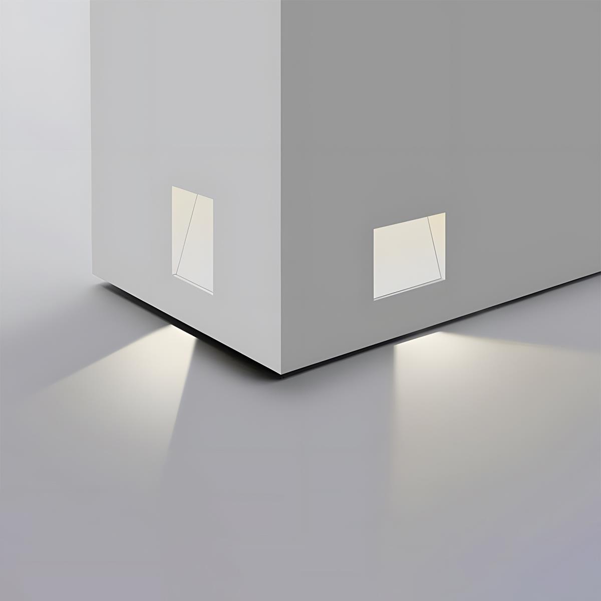 LED Vægbelysning | Indbygget Design til Trapper og Gange | Aluminium Materiale | Forskellige Hvite Toner | OSRAM LED Chip