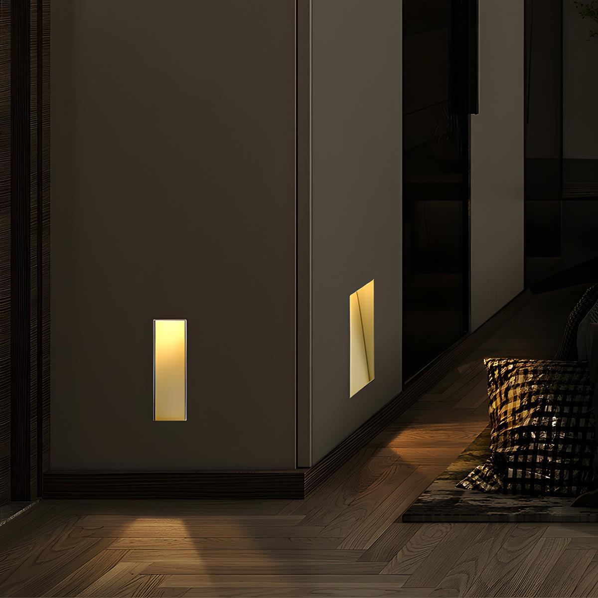 LED Vægbelysning | Indbygget Design til Trapper og Gange | Aluminium Materiale | Forskellige Hvite Toner | OSRAM LED Chip