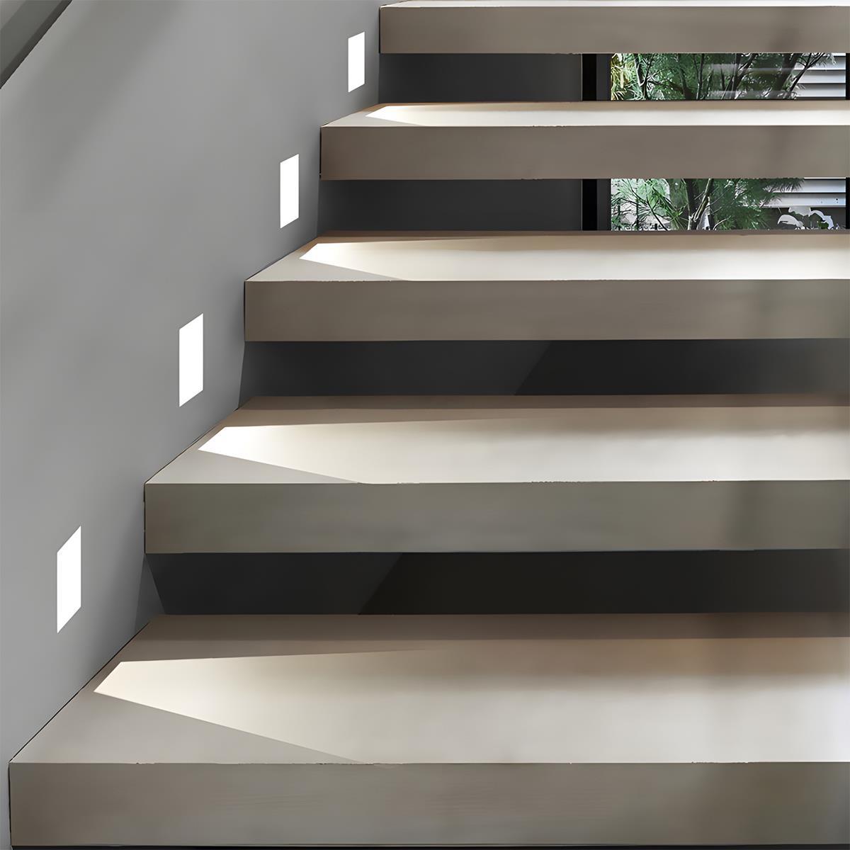 LED Vægbelysning | Indbygget Design til Trapper og Gange | Aluminium Materiale | Forskellige Hvite Toner | OSRAM LED Chip