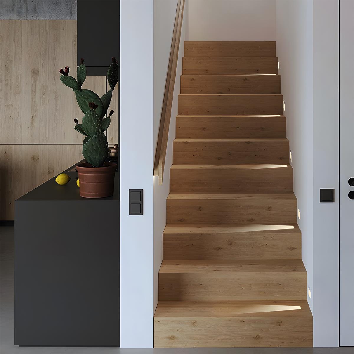 LED Vægbelysning | Indbygget Design til Trapper og Gange | Aluminium Materiale | Forskellige Hvite Toner | OSRAM LED Chip