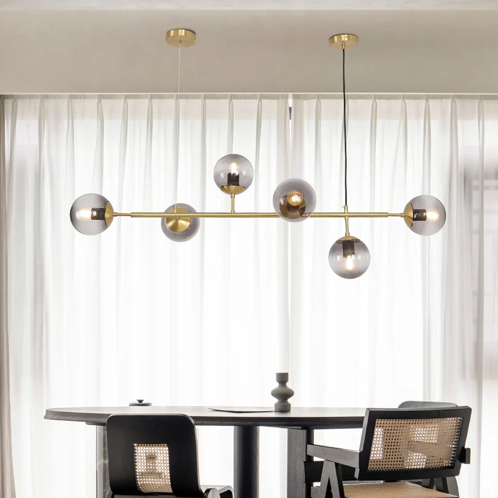 Kenzo Glas Kuppel Loftlampe | Stilfuld Modernistisk Belysning | Høj Kvalitet Design | Elegant Hængelampe