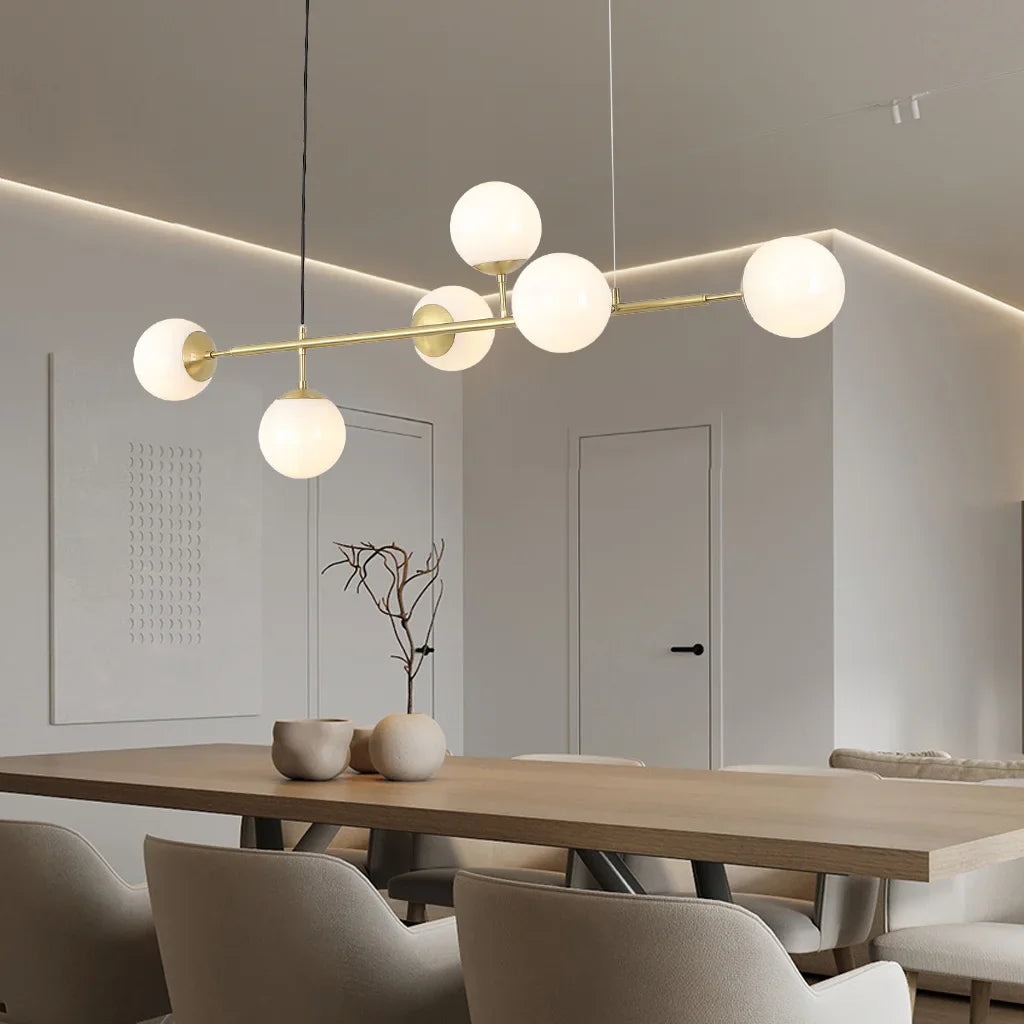Kenzo Glas Kuppel Loftlampe | Stilfuld Modernistisk Belysning | Høj Kvalitet Design | Elegant Hængelampe