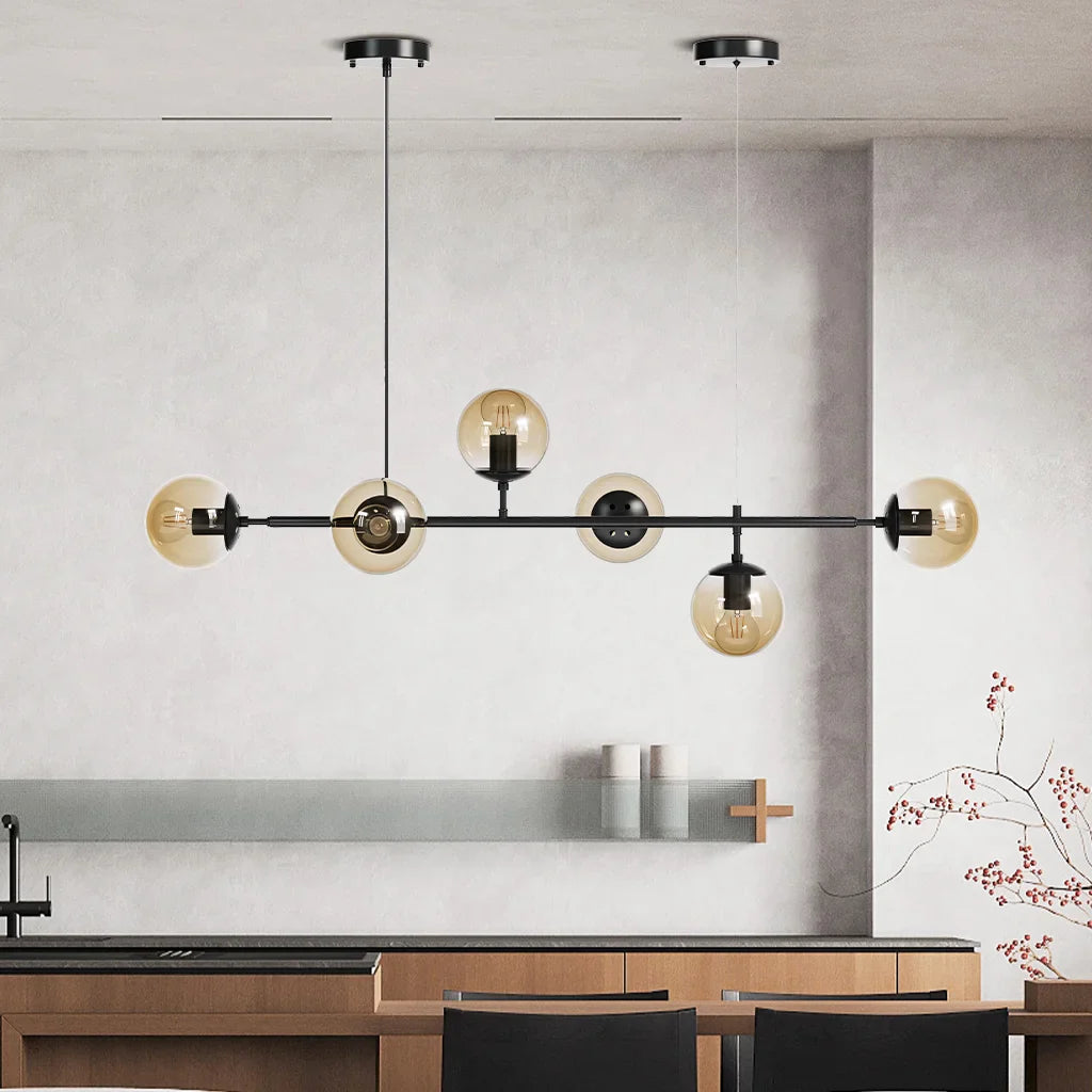 Kenzo Glas Kuppel Loftlampe | Stilfuld Modernistisk Belysning | Høj Kvalitet Design | Elegant Hængelampe