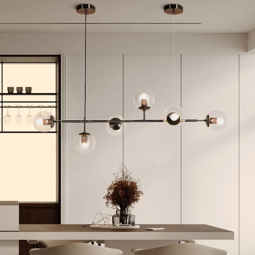 Kenzo Glas Kuppel Loftlampe | Stilfuld Modernistisk Belysning | Høj Kvalitet Design | Elegant Hængelampe