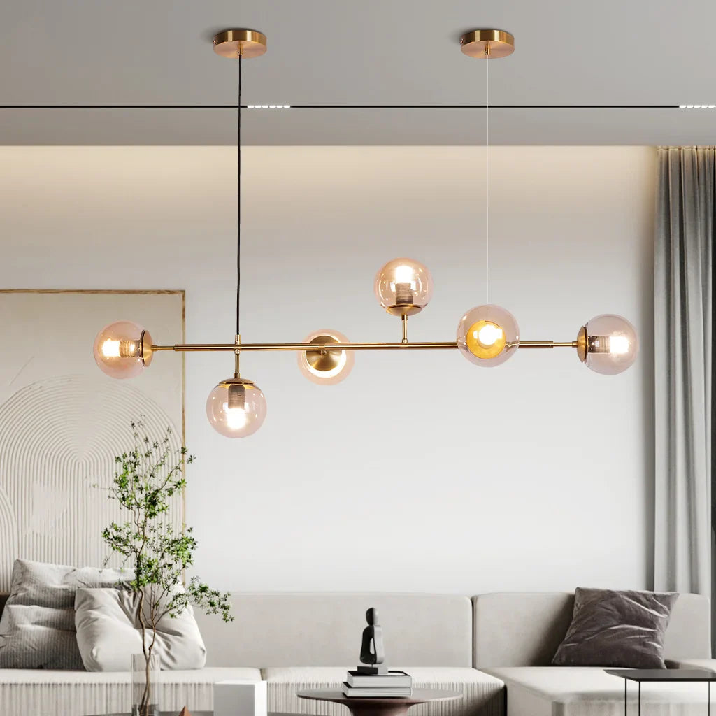 Kenzo Glas Kuppel Loftlampe | Stilfuld Modernistisk Belysning | Høj Kvalitet Design | Elegant Hængelampe