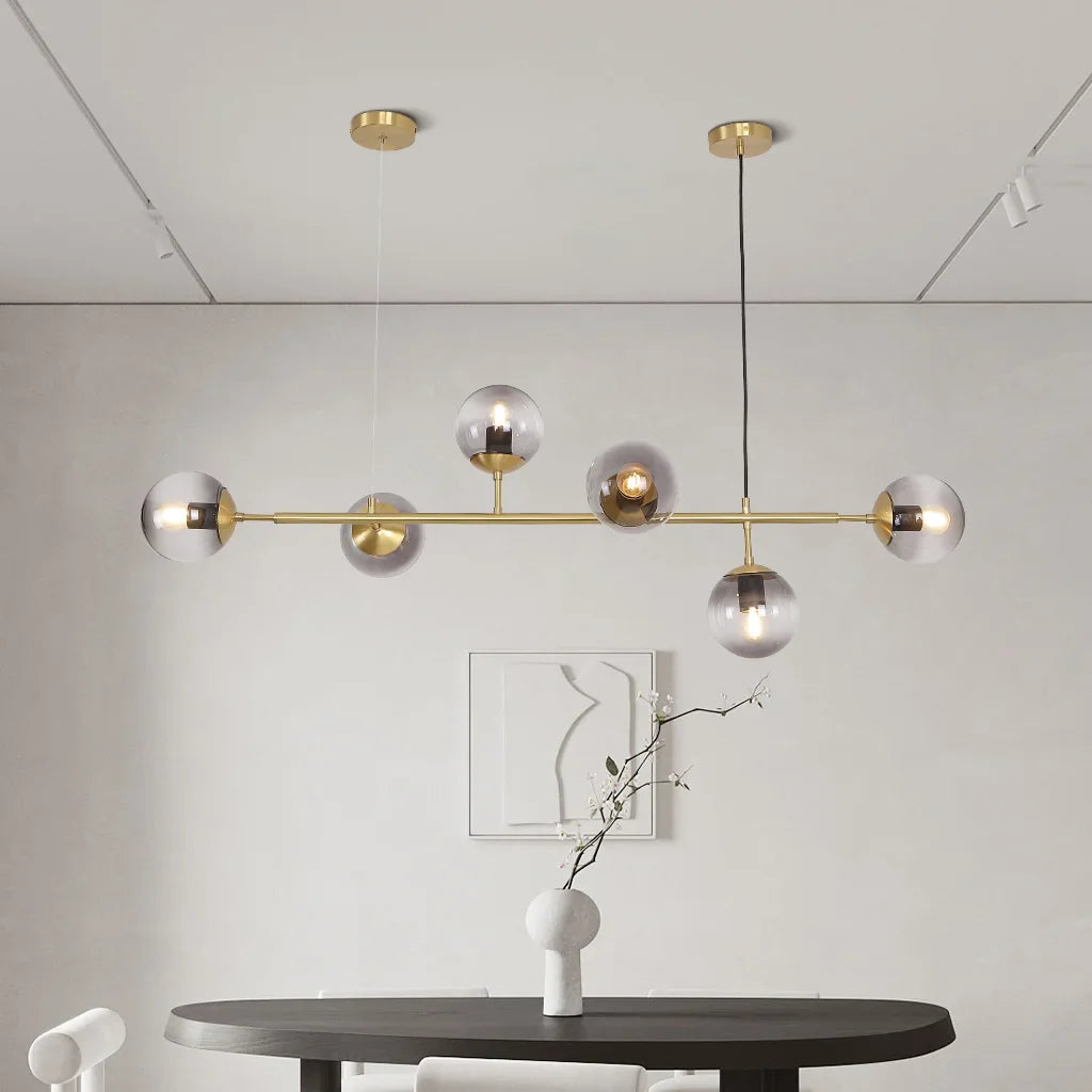 Kenzo Glas Kuppel Loftlampe | Stilfuld Modernistisk Belysning | Høj Kvalitet Design | Elegant Hængelampe