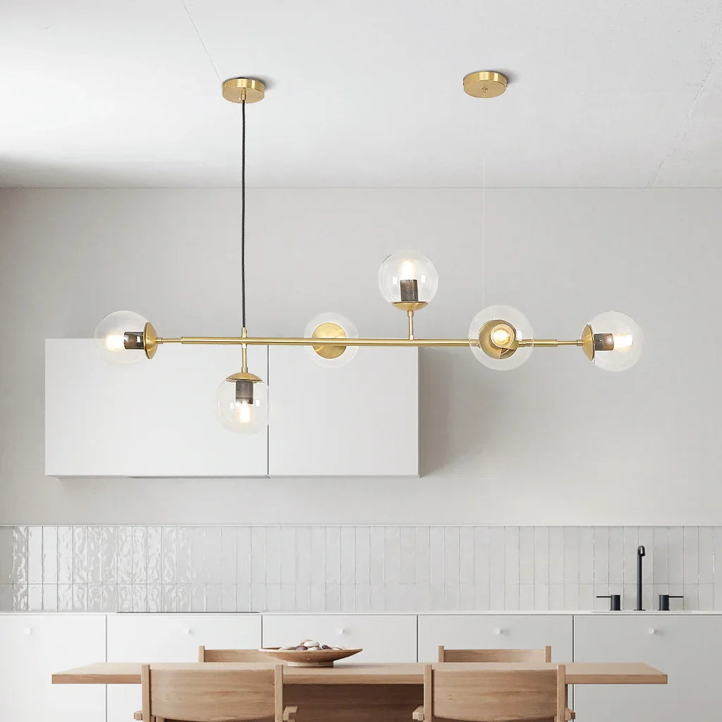 Kenzo Glas Kuppel Loftlampe | Stilfuld Modernistisk Belysning | Høj Kvalitet Design | Elegant Hængelampe