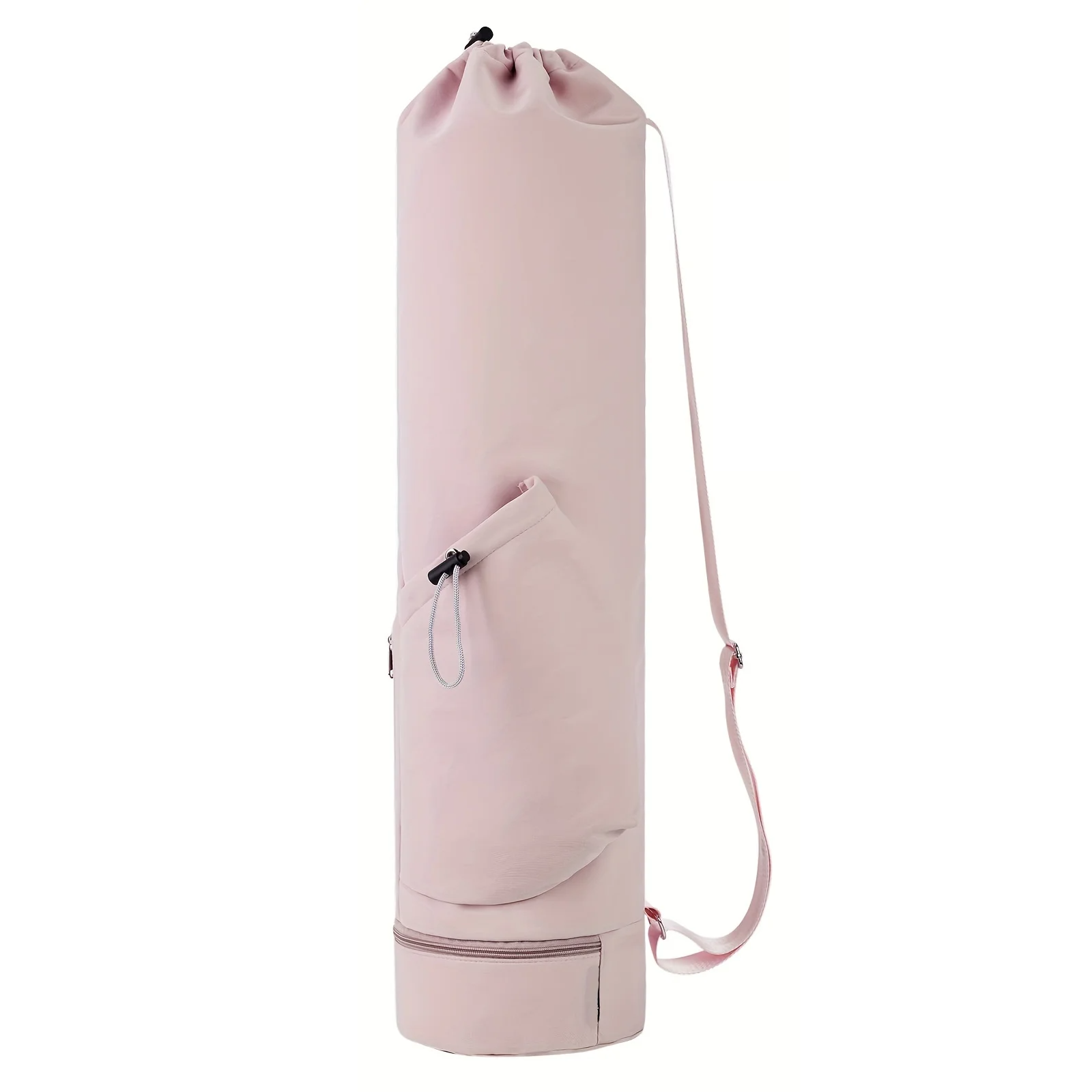 Yogataske | Med vådfack og flaskeholder | Vandafvisende polyester | Perfekt til yoga & pilates | Justerbar rem | Letvægt 330g | Praktisk opbevaring til studietur | Ekstra sidelomme med lynlås