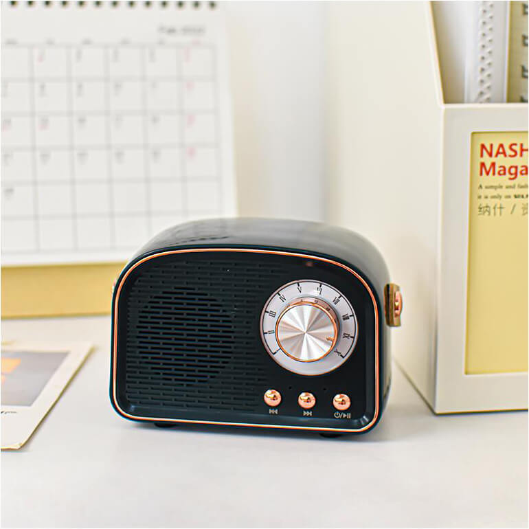 SoundJoy | Bærbar Retro Højttaler med FM Radio