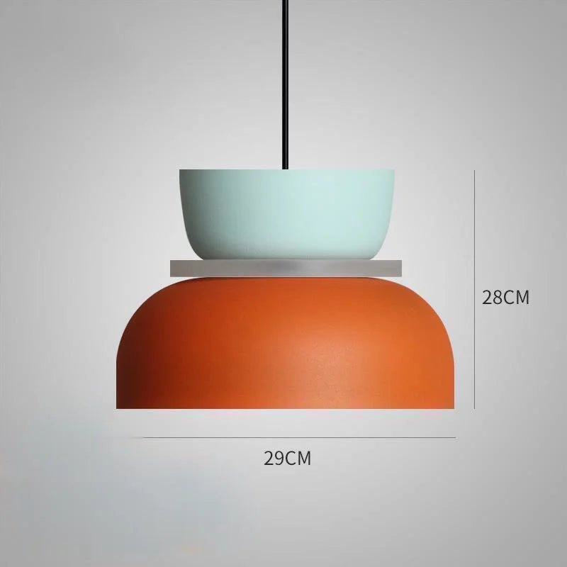 Nordisk Hængelampe | Macaron Stil | Moderne design | Platinbelagt Jern | Akrylskærm | LED Lyskilde | Stilfuld Loftsbelysning | Elegance til Stue | Spisestue | Soveværelse | Energieffektiv | 5-15 m²