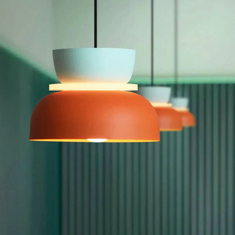 Nordisk Hængelampe | Macaron Stil | Moderne design | Platinbelagt Jern | Akrylskærm | LED Lyskilde | Stilfuld Loftsbelysning | Elegance til Stue | Spisestue | Soveværelse | Energieffektiv | 5-15 m²