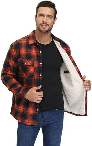 Zephyr | Herre Jakke Vinter Karomønster | Stilfuld Jakke til Efterår og Vinter | Komfort og Holdbarhed | Klassisk Design | Passer til Dagligt Brug